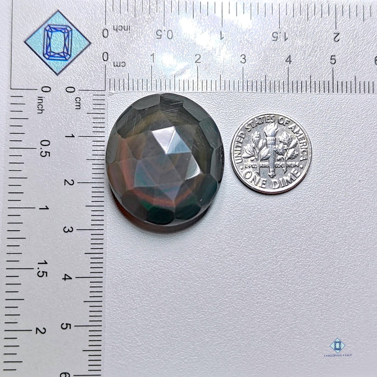 Rainbow Obsidian Oval All cuts