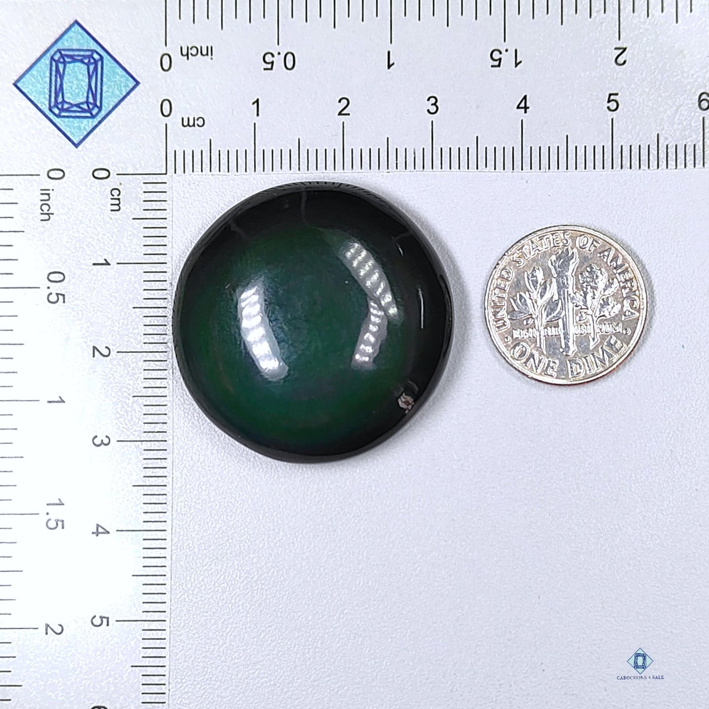 Rainbow Obsidian Round Cabochons