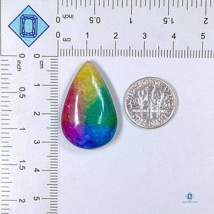 Rainbow Solar Quartz Pear Cabochons