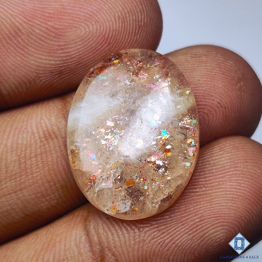 Rainbow Tanzanian Confetti Sunstone