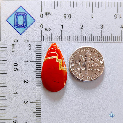 Red Jasper Pear Cabochons