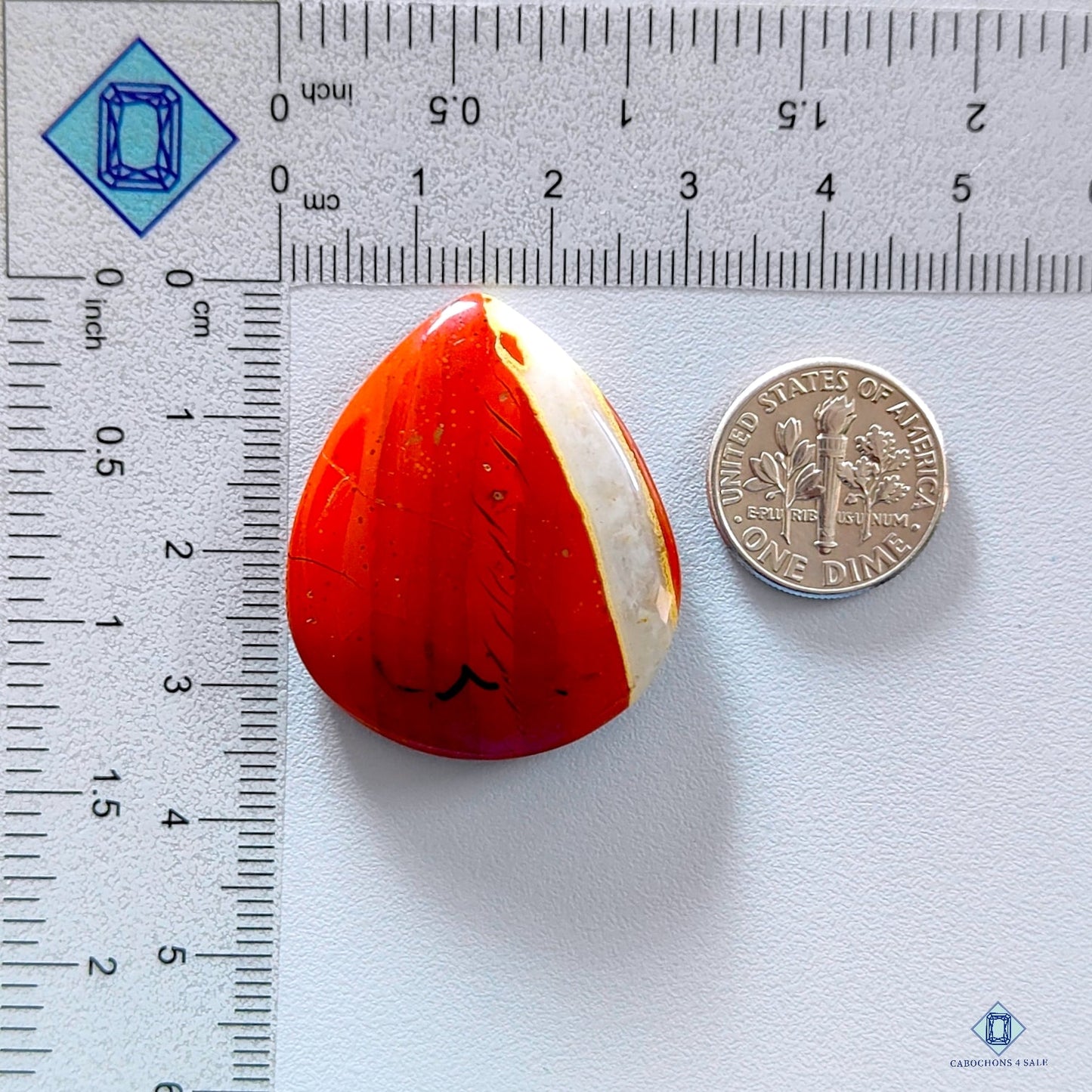 Red Jasper Pear Cabochons