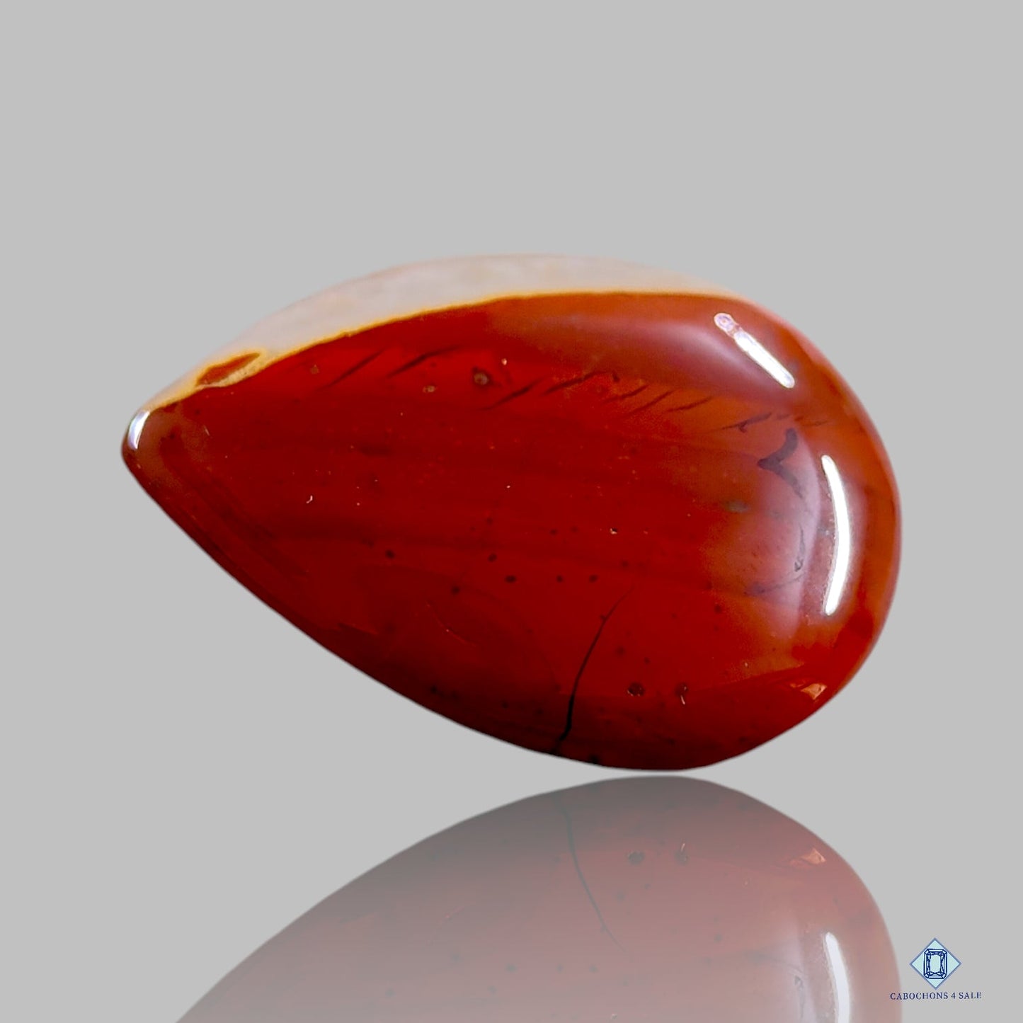 Red Jasper Pear Cabochons