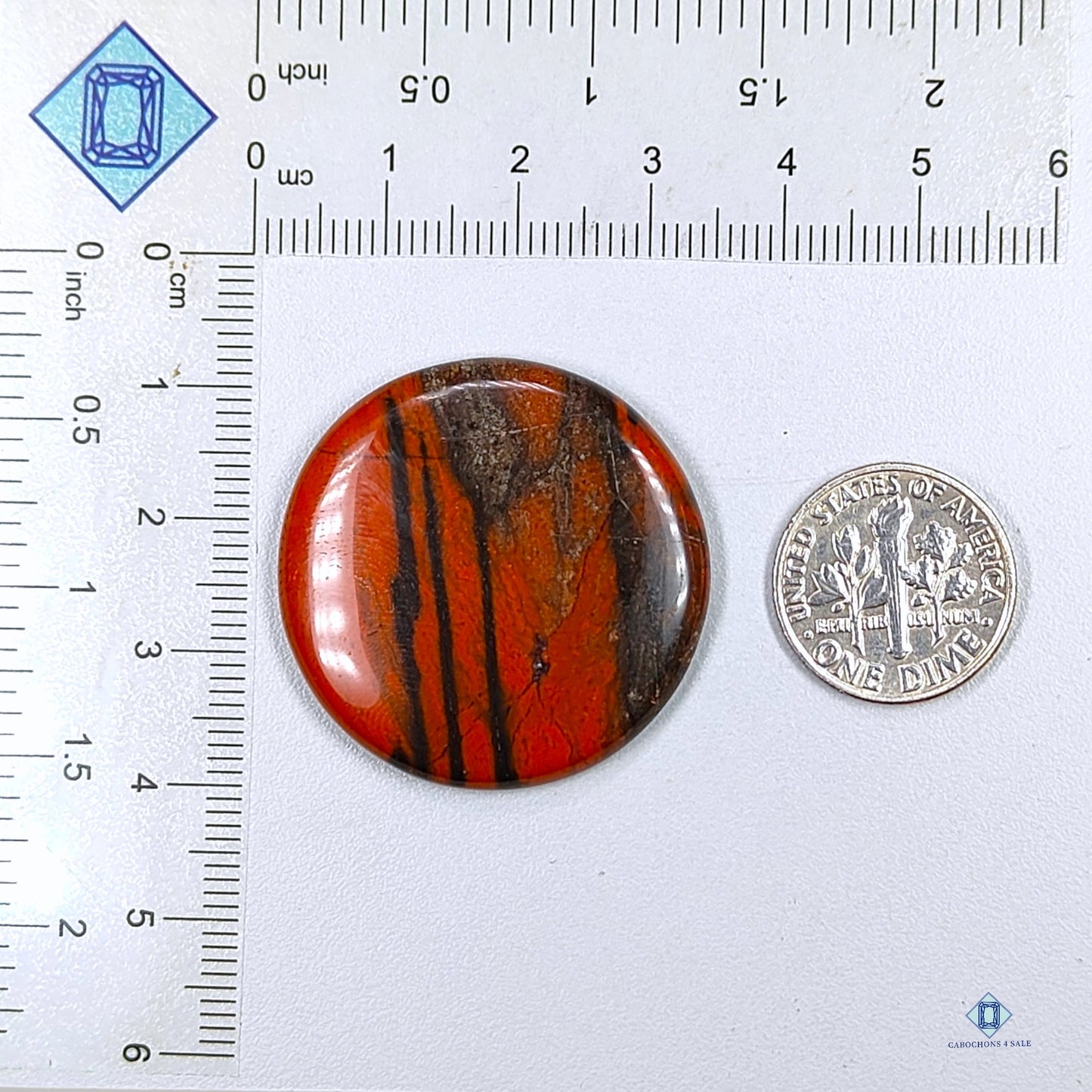 Red Jasper Round Cabochons