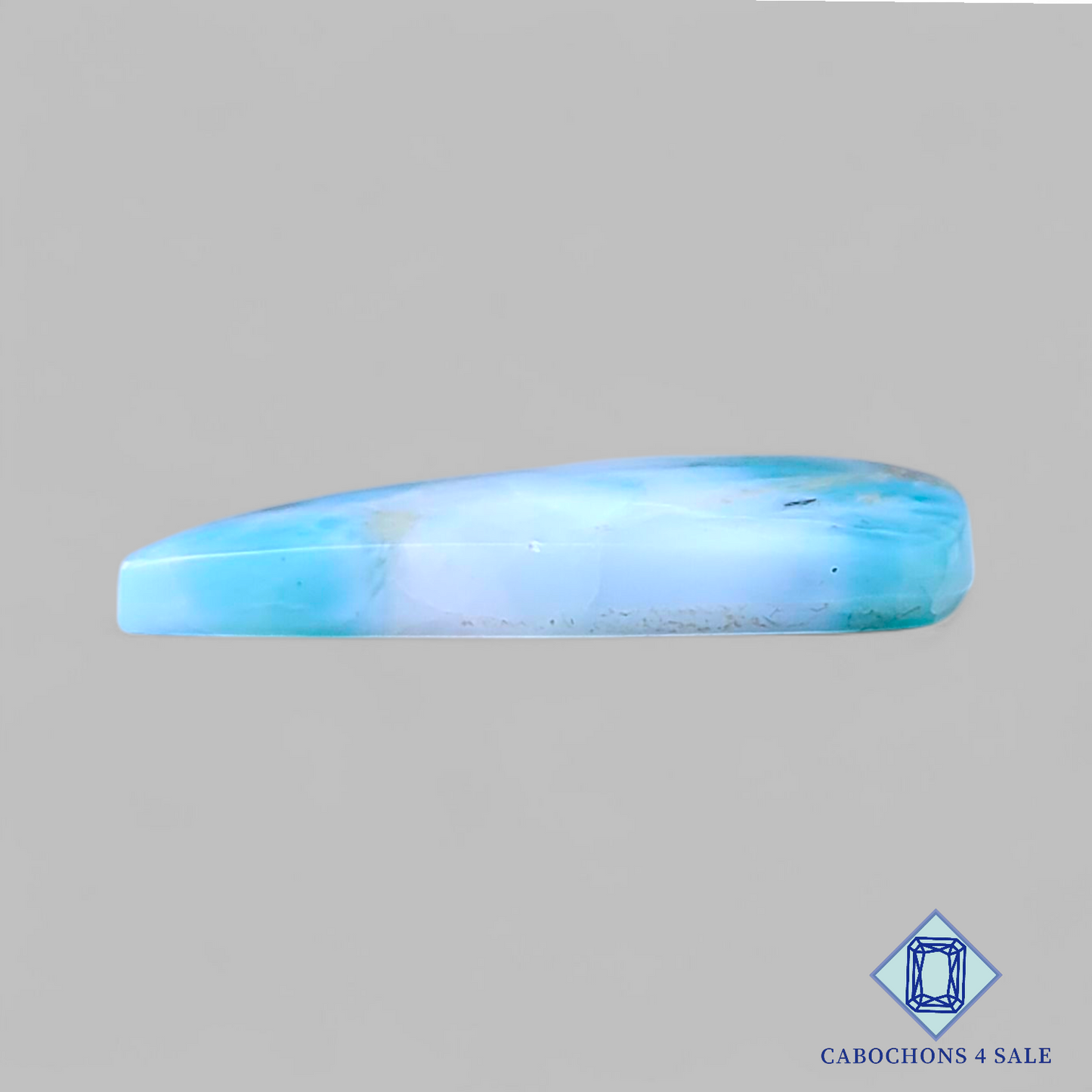 Cabujones de pera de larimar rojo de 23 x 15 x 3 mm