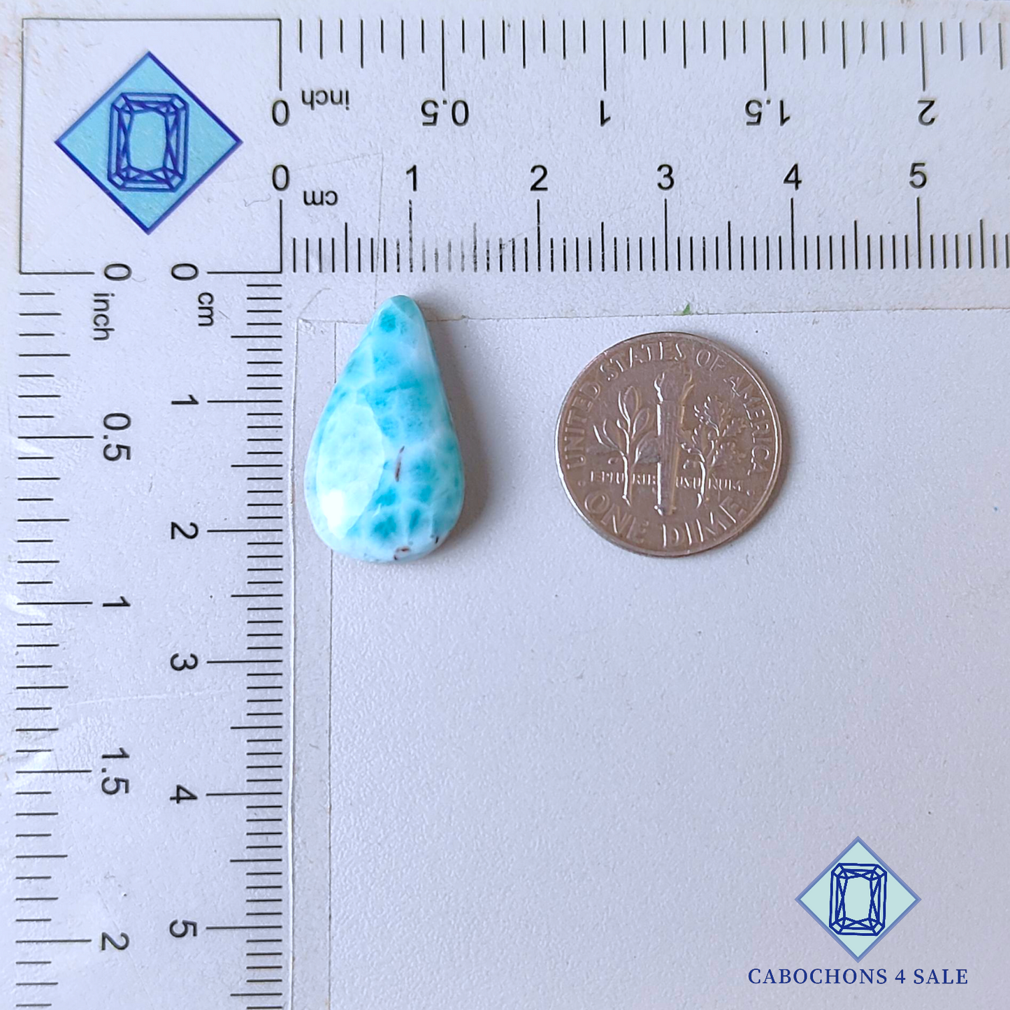 Red Larimar Pear Cabochons 20*12*5mm