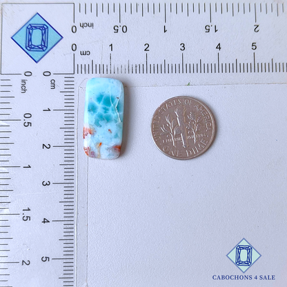 Red Larimar Rectangle Cabochons 22*10*4mm