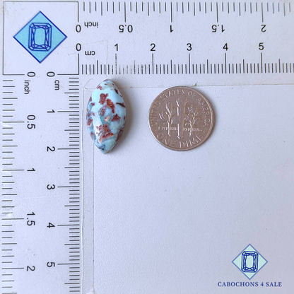 Red Larimar Marquise Cabochons 20*10*5mm