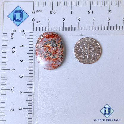 Red Larimar Oval Cabochons