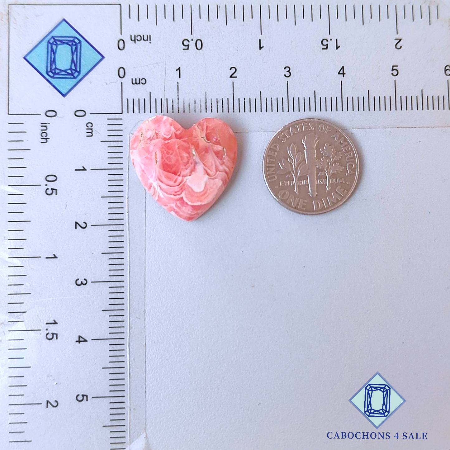Rhodochrosite Heart Carvings 18*19*5mm