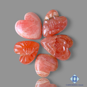 Rhodochrosite Heart Lots