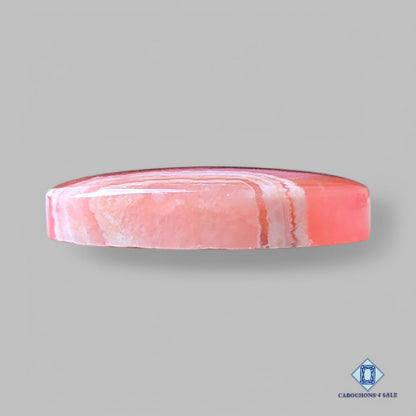 Cabujones ovalados de piedra preciosa de rodocrosita natural de 24 x 16 x 5 mm de Argentina, disponibles para la venta.