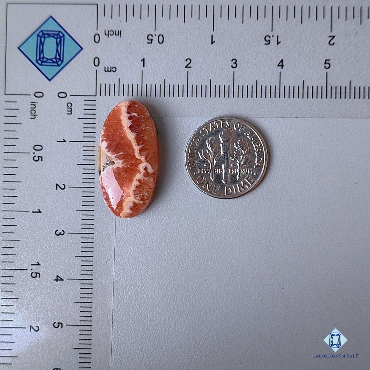 Natural Rhodochrosite Gemstone Oval Cabochons 25*13*6mm from Argentina available for sale