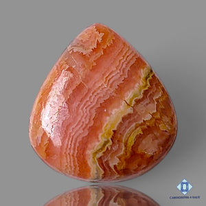Natural Rhodochrosite Gemstone Pear Cabochons 20*19*5mm from Argentina available for sale