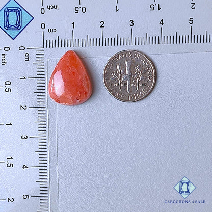 Natural Rhodochrosite Gemstone Pear Cabochons 18*14*6mm from Argentina  available for sale