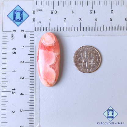 Cabujones ovalados de rodocrosita