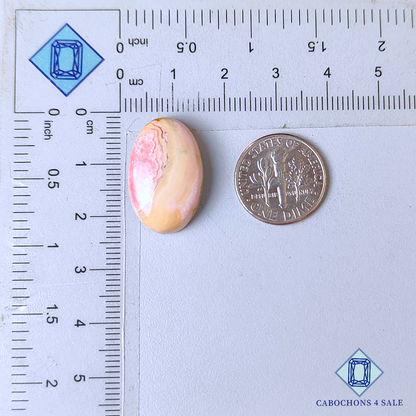 Cabujones ovalados de rodocrosita