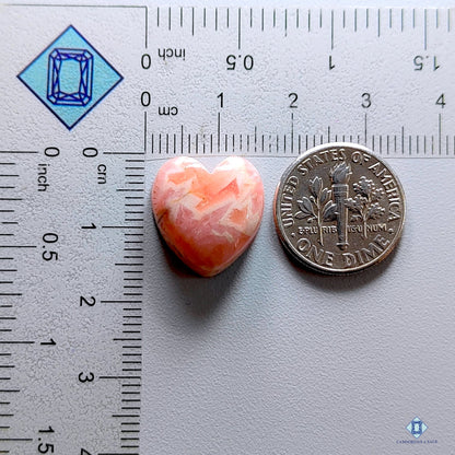 Rhodochrosite Heart Carvings