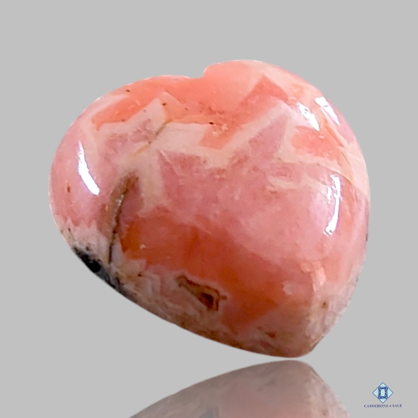 Rhodochrosite Heart Carvings