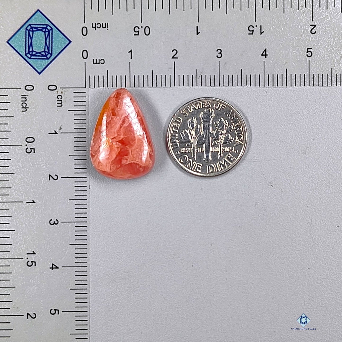 Rhodochrosite Pear Cabochons