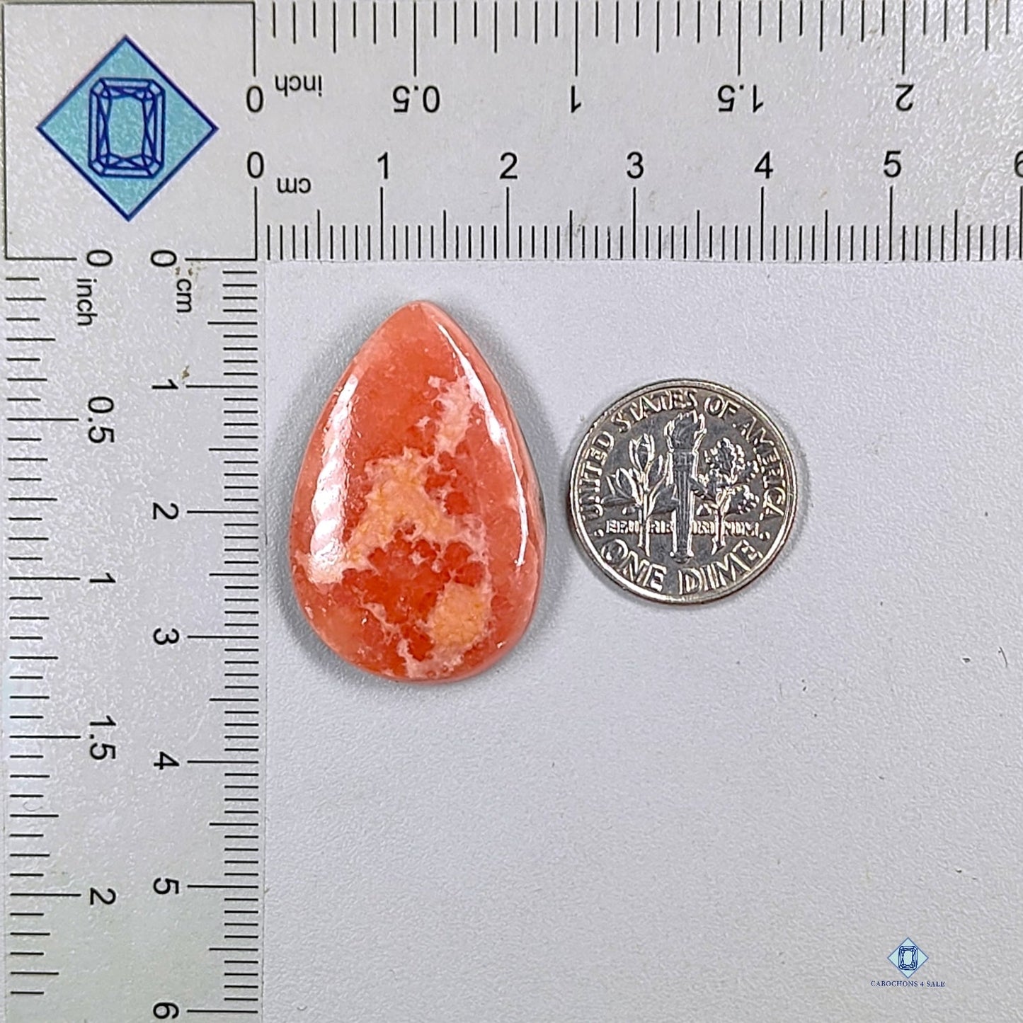 Rhodochrosite Pear Cabochons