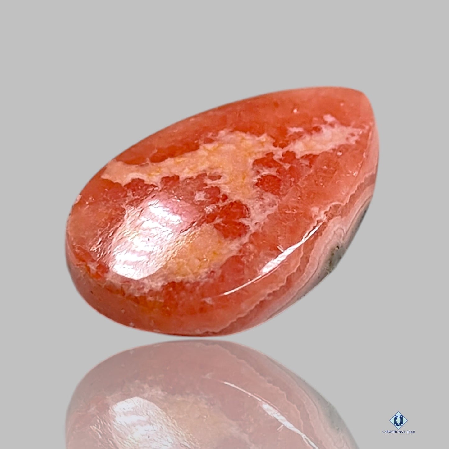 Rhodochrosite Pear Cabochons