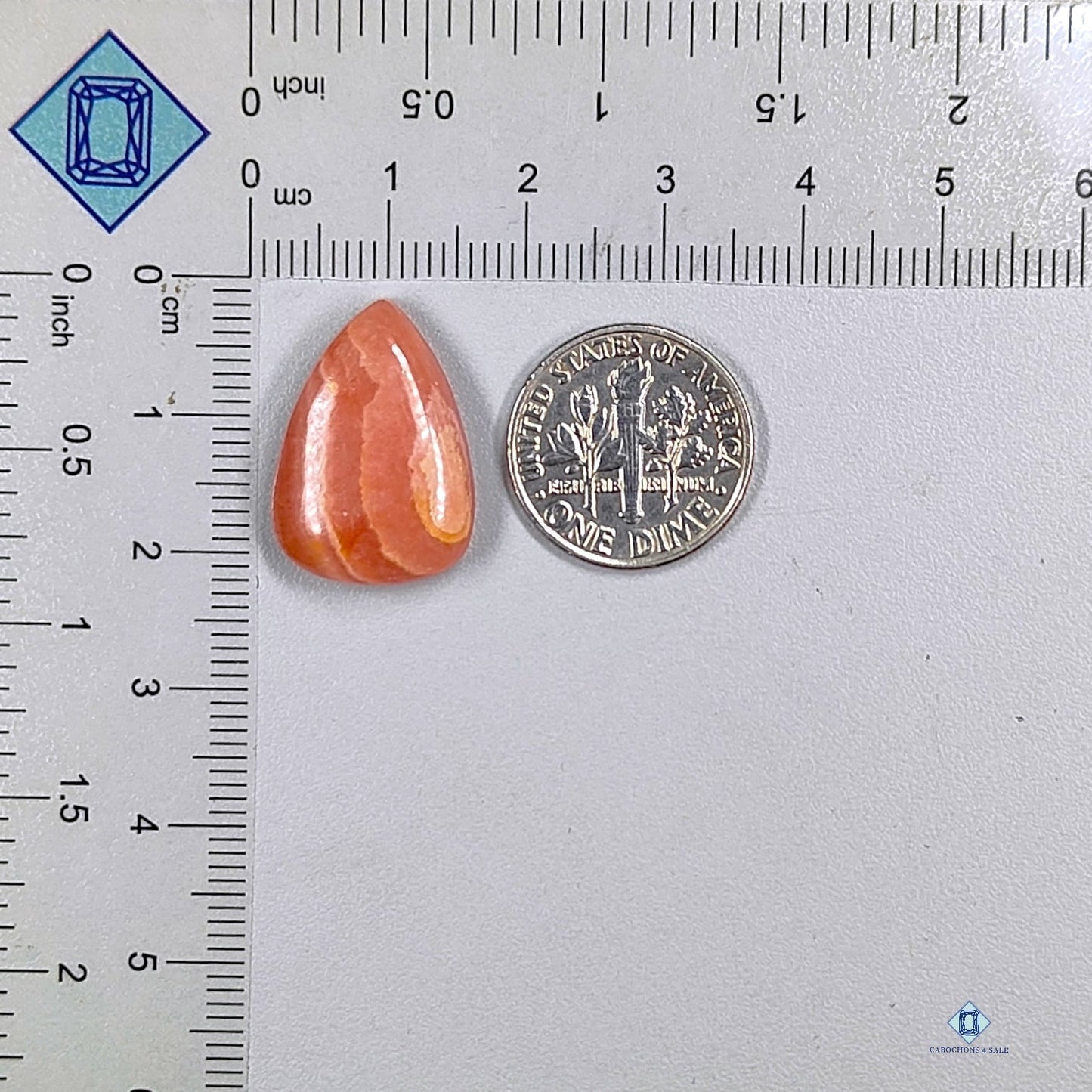 Rhodochrosite Pear Cabochons