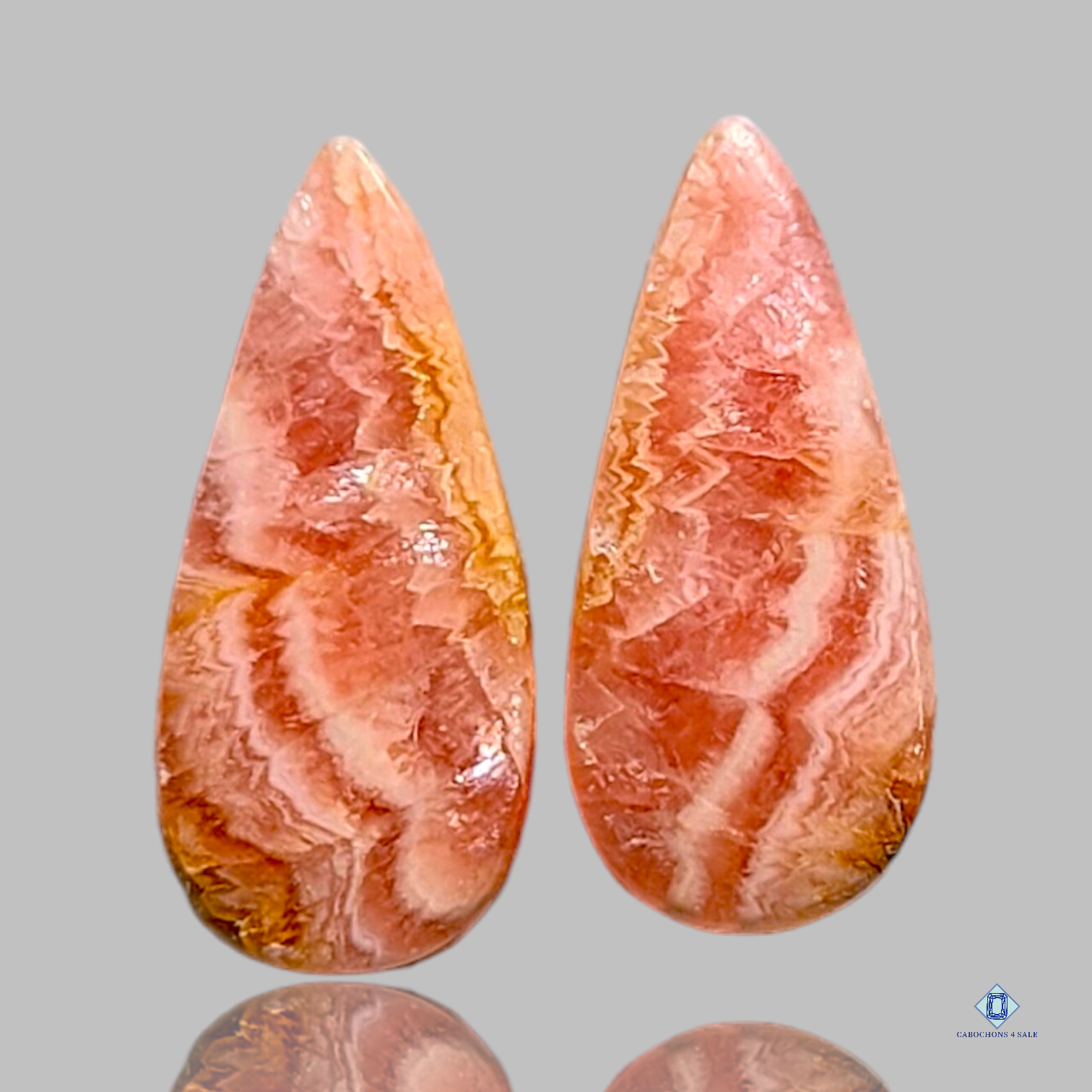 Rhodocrosite-c4sw1571-pear-Pink-Pairs