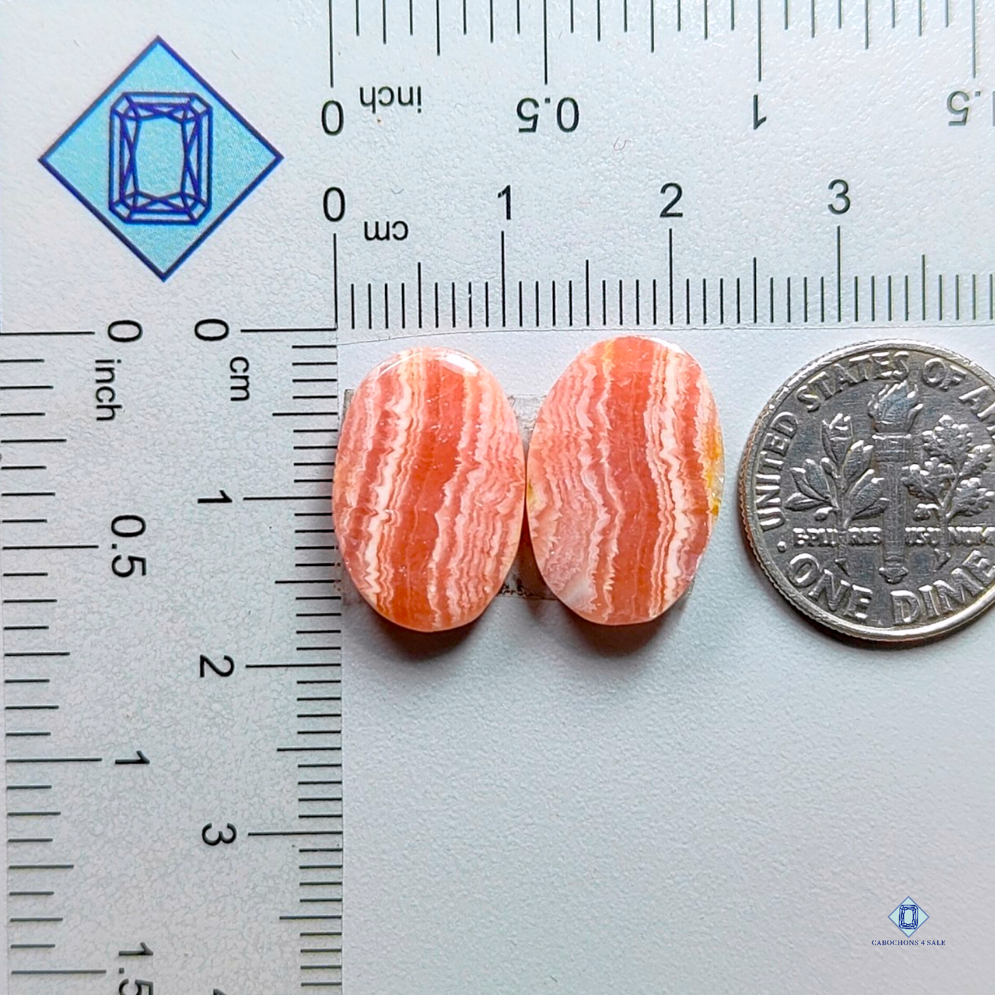 Rhodocrosite-Oval-cabochons