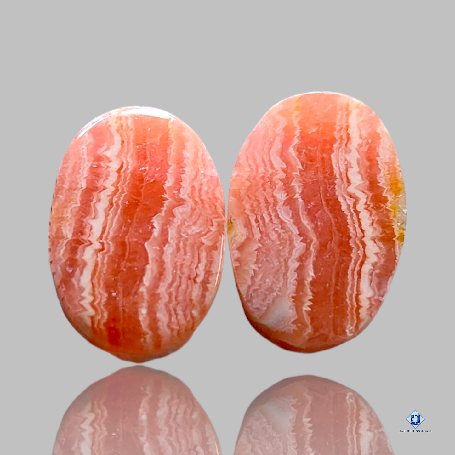 Rhodocrosite-Oval-cabochons