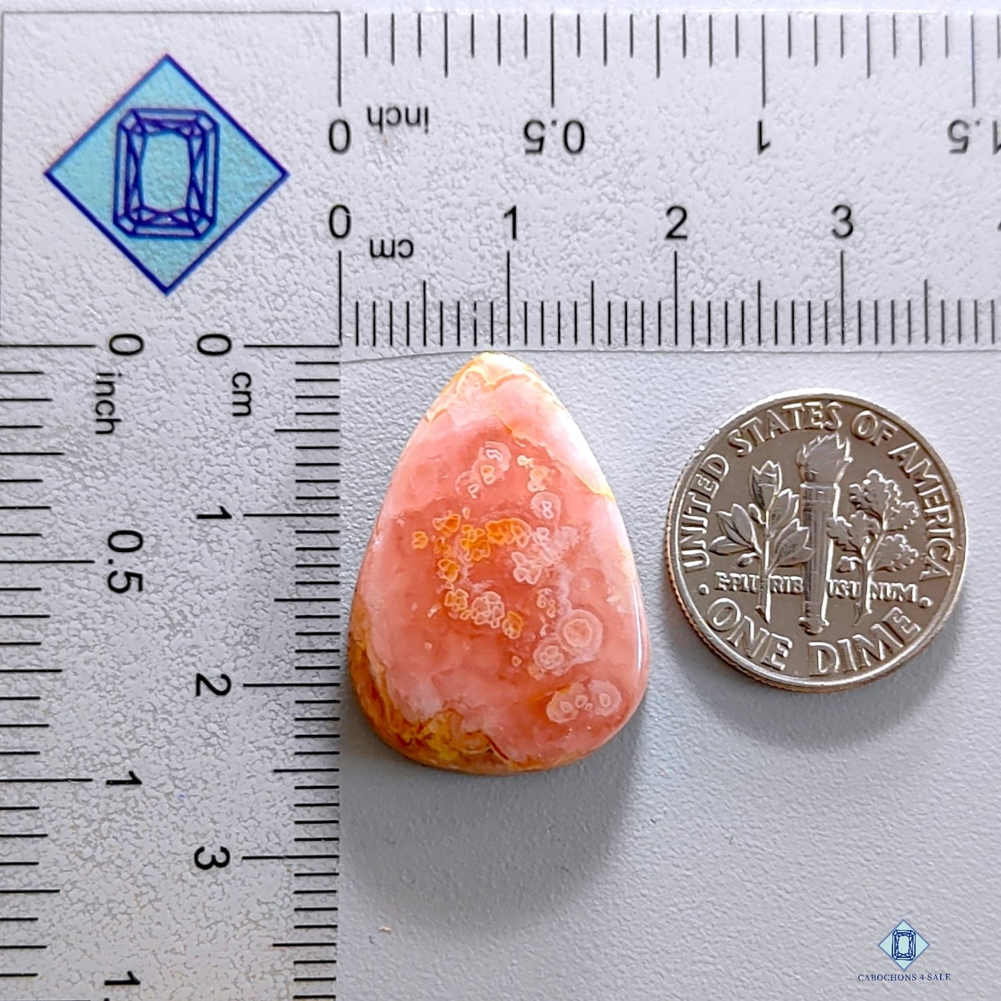 Rhodochrosite Pear Cabochons