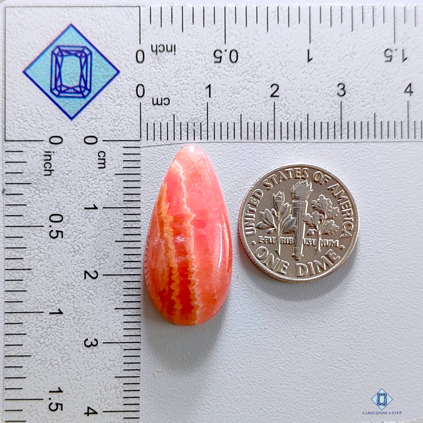 Rhodocrosite Pear Cabochons