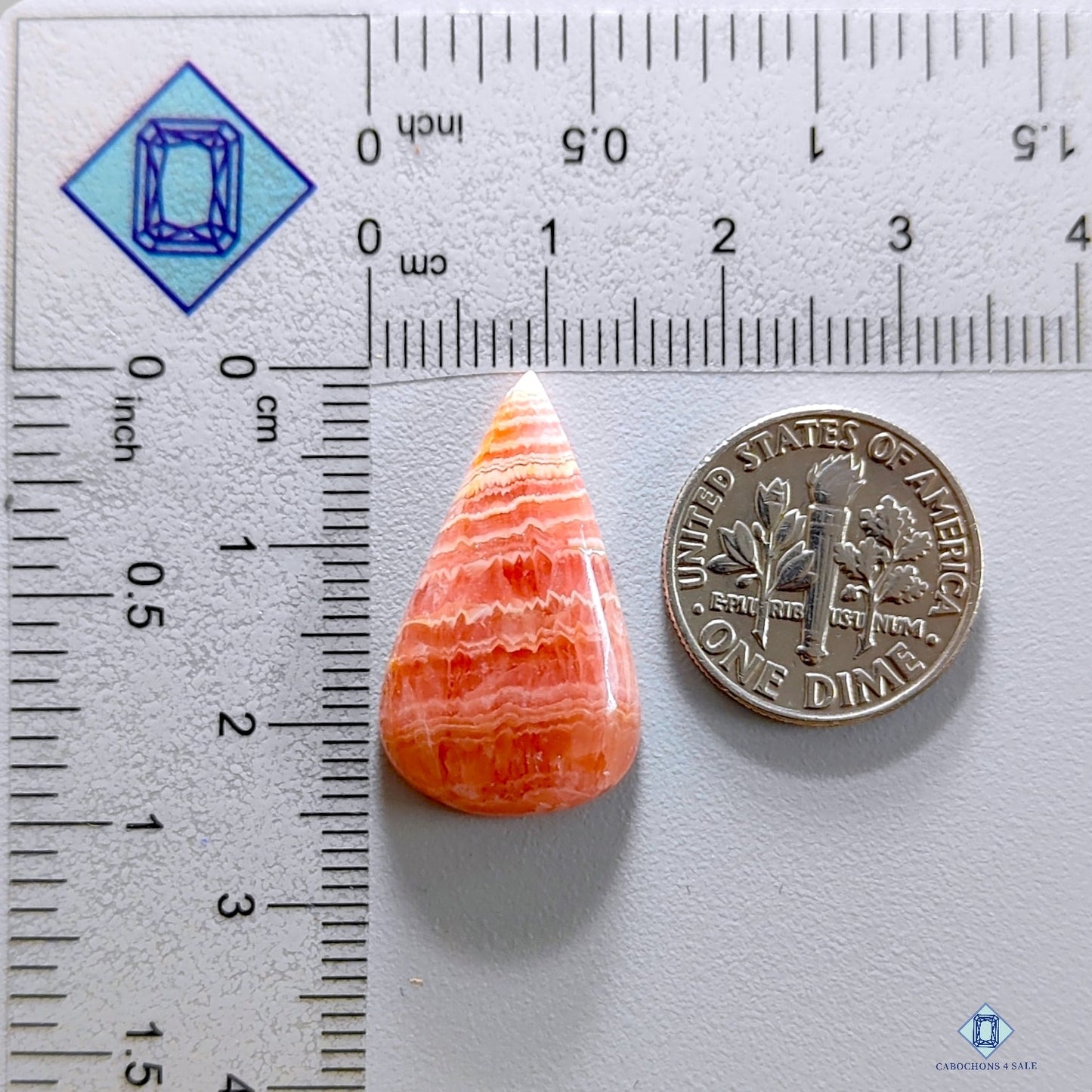 Rhodochrosite Pear Cabochons