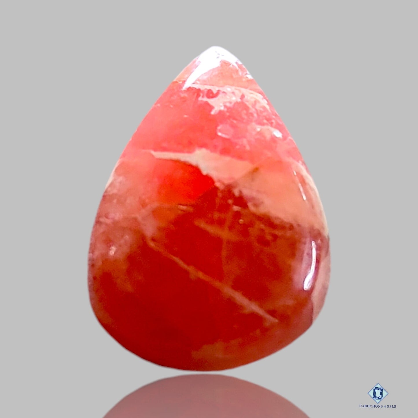 Rhodochrosite Pear Cabochons