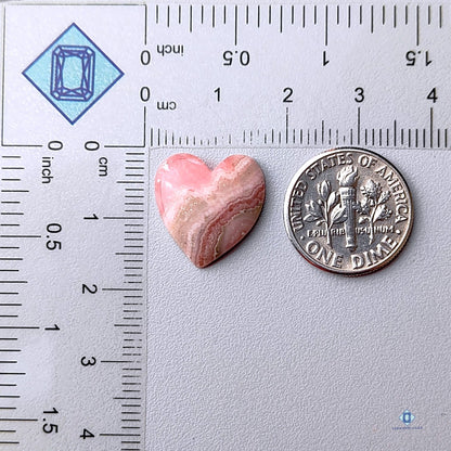 Rhodochrosite Heart Carvings