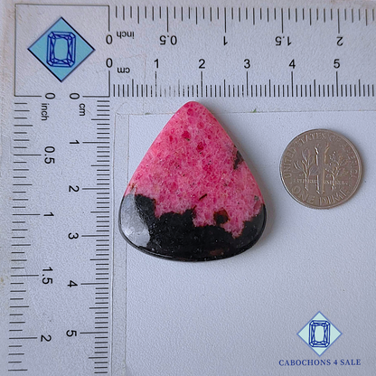 Cabujones de pera de rodonita