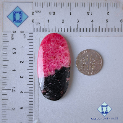 Cabujones ovalados de rodonita