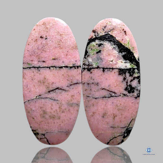 Rhodonite-c4sw1568-oval-Pink-Pairs