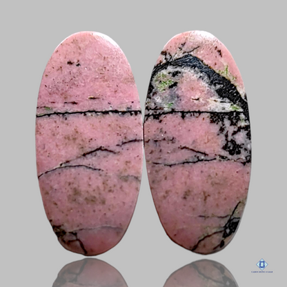 Rhodonite-oval-cabochons