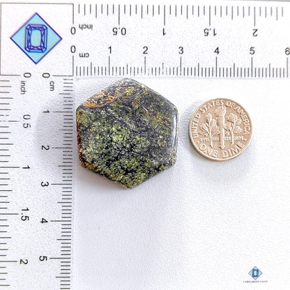 Rocksmins Garnet Hexagon Cabochons