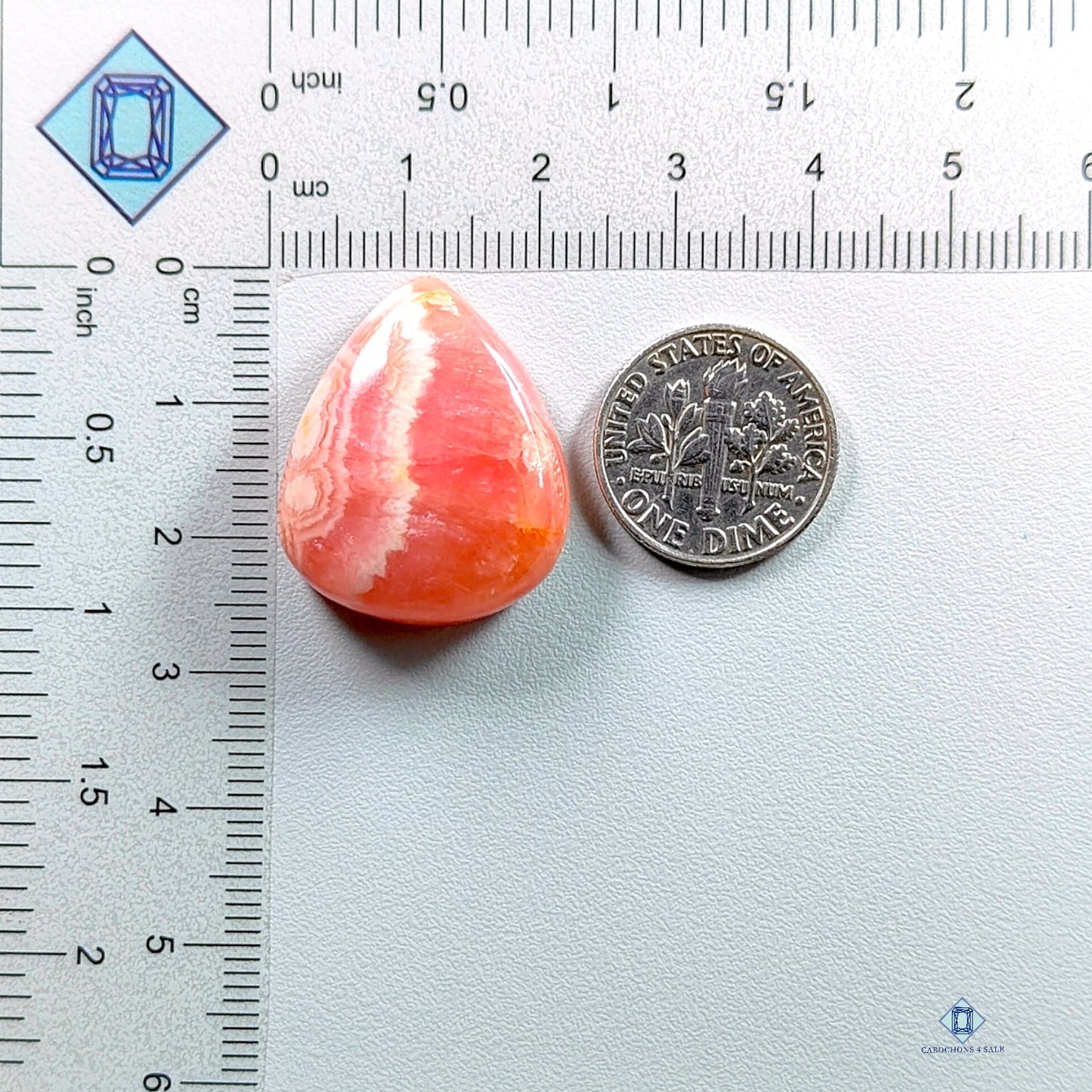 Rodocrosite-pear-Cabochons