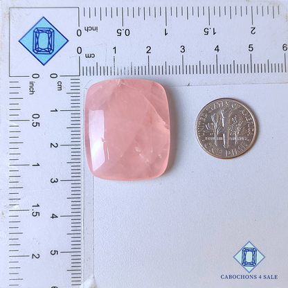 Rose Quartz Rectangle Cabochons