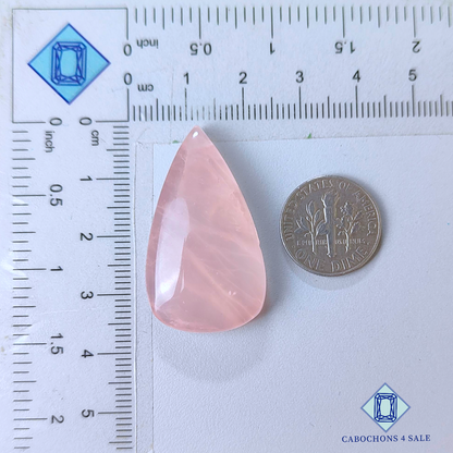 Rose Quartz Pear Cabochons