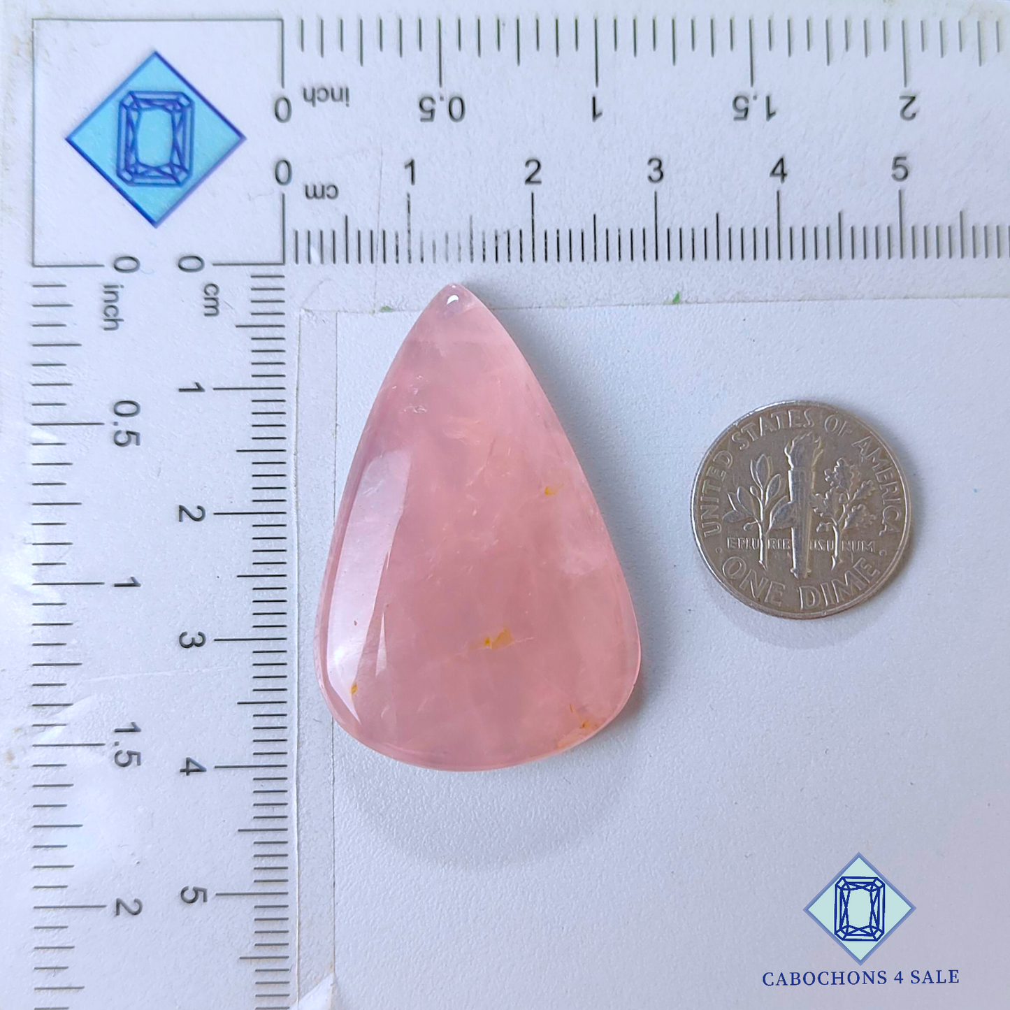 Rose Quartz Pear Cabochons