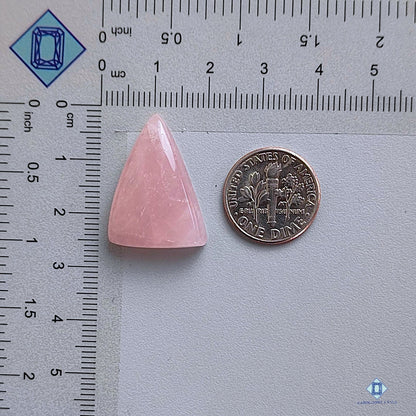 Certified Rose Quartz Triangle Gemstone  Cabochons for sale Triangle 25*18*7mm