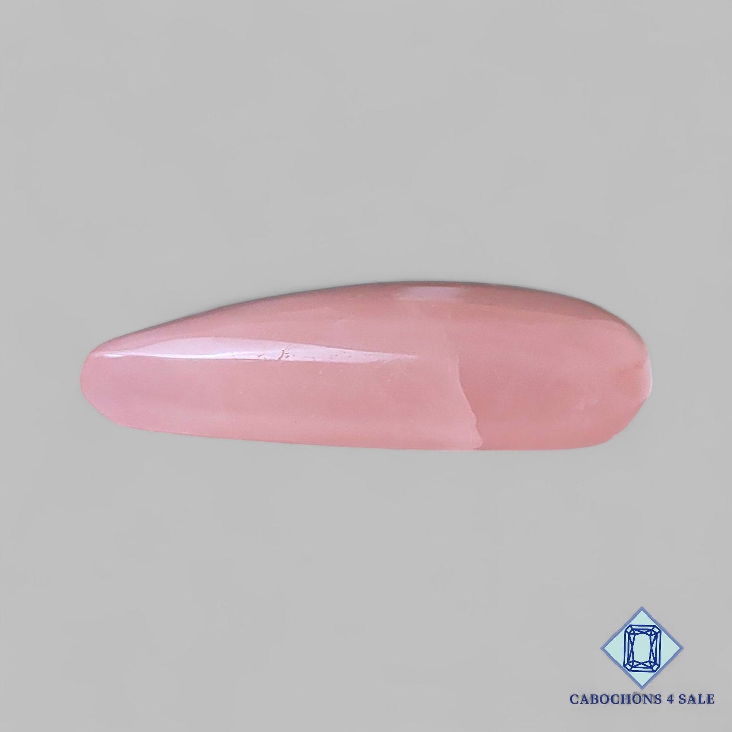 Natural Rose Quartz Gemstone  Pear Cabochons 39*26*9mm from Brazil available for sale