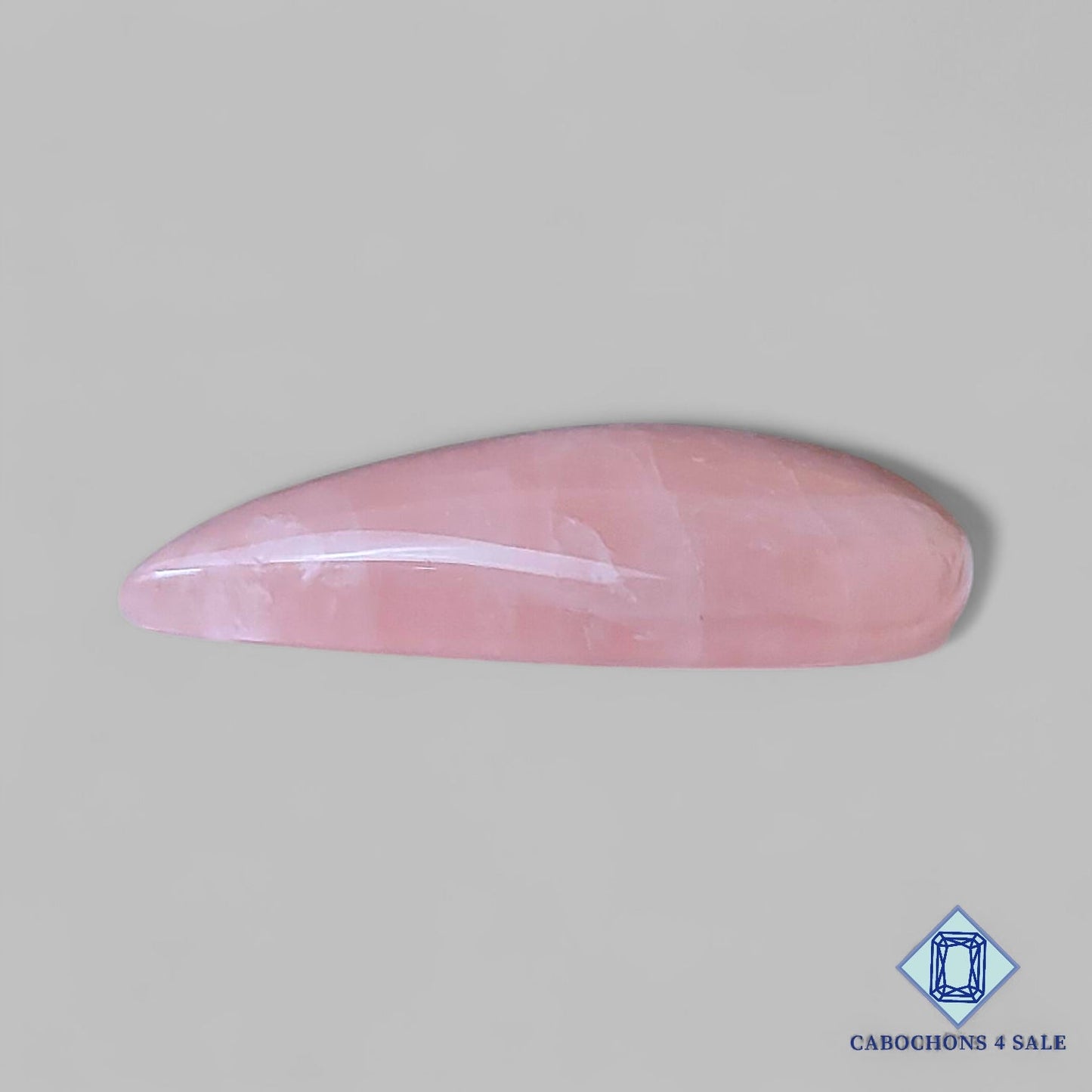 Natural Rose Quartz Gemstone  Pear Cabochons 36*30*8mm from Brazil available for sale
