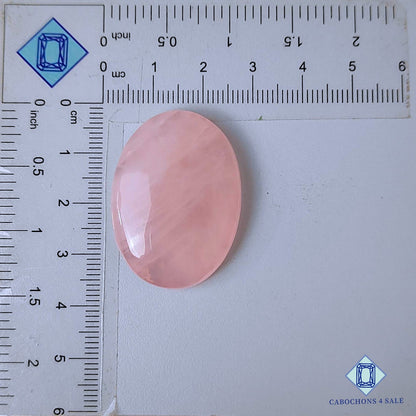 Natural Rose Quartz Gemstone  Oval Cabochons 35*25*7mm from Brazil available for sale