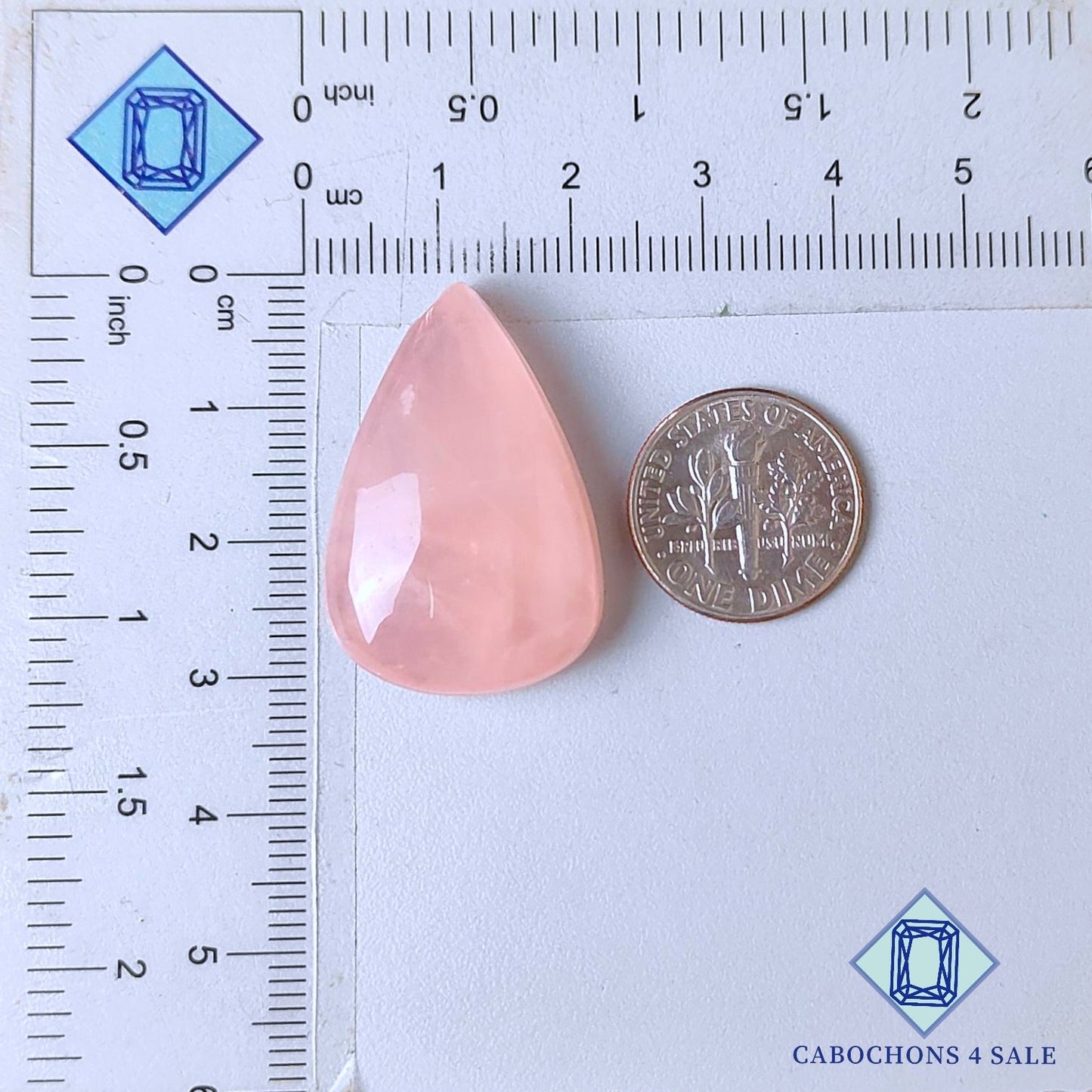 Rose Quartz Pear Cabochons