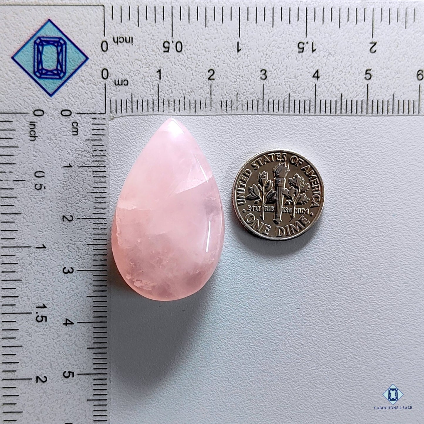 Rose Quartz Pear Cabochons